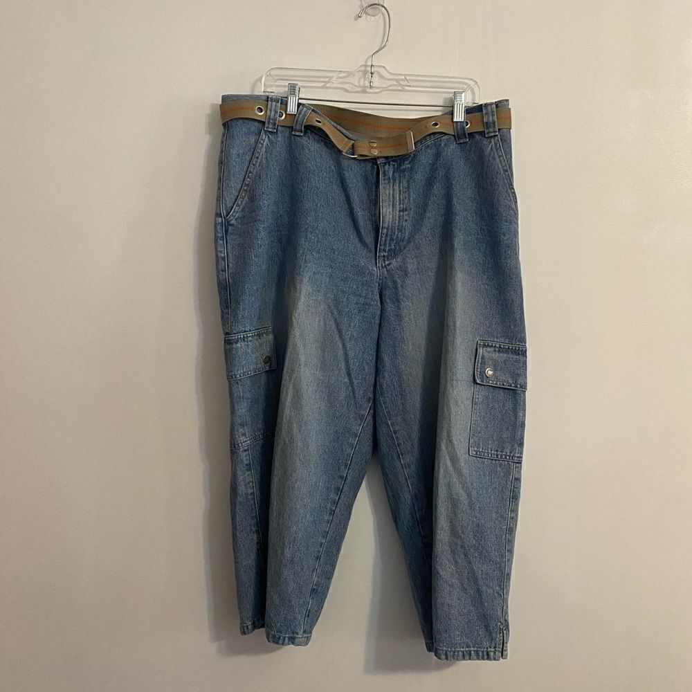 Rivet by LEE wide leg cargo capris, size 20W
